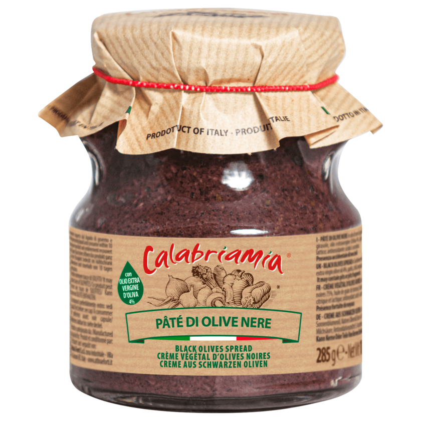 Calabriamia Creme aus schwarzen Oliven 285g